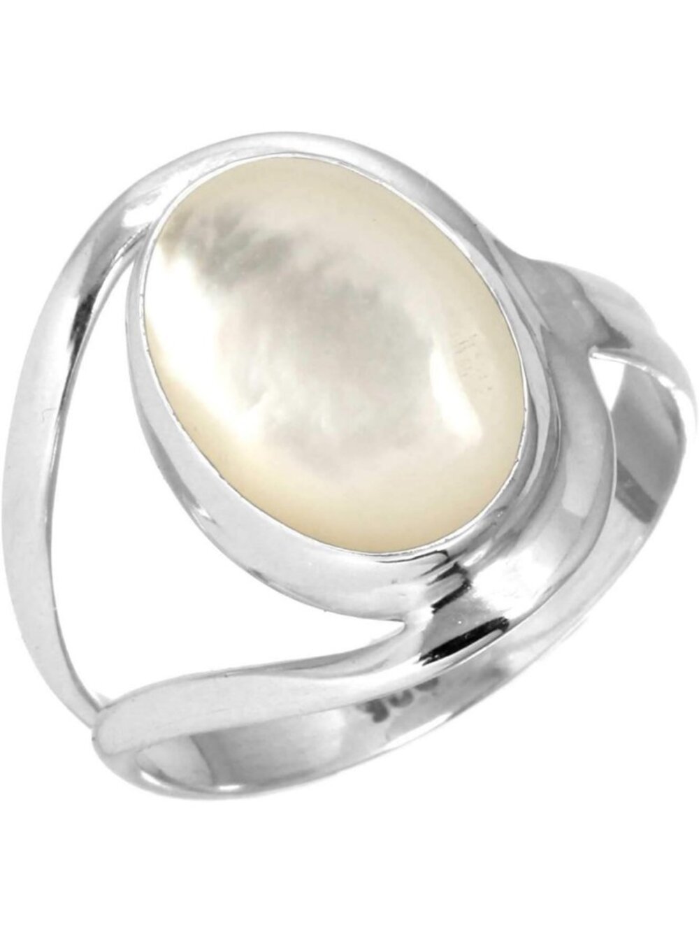 Natural Gemstone Ring for Women - Pearl, Tiger Eye, Lapis, Crystal, Boho 925
